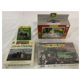 John Deere calendar, S&P shakers, toy & VHS