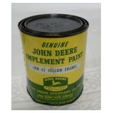JD Yellow enamel Implement paint empty qt. can