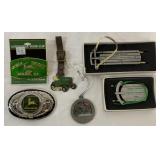 (6) John Deere pcs-Ornament/Fob/Buckle/Clip
