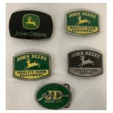 5 John Deere belt buckles