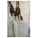 5 Budweiser Clydesdale posters