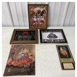 (5) Budweiser/Yuengling/Michelob Calendar/Sign