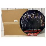 Budweiser Armed Forces metal sign w/box