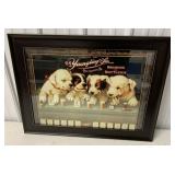 framed Yuengling wall art