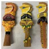 3 Shock Top beer tap handles