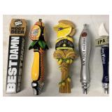 5 assorted tap handles