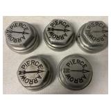 5 Pierce Arrow automobile grease hubs