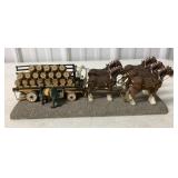 Clydesdale Collection Five-Horse Hitch figurine