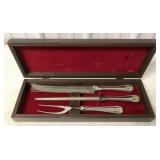 Anheuser Busch silver plated carving set