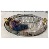 F.B. Rogers Tree of Life Platter with eagles