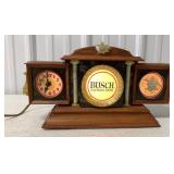 Busch Bavarian Beer lighted clock