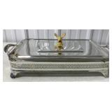 F.B. Rogers serving dish w/ Fire King insert