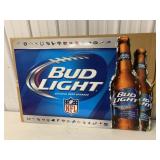 Bud Light NFL metal sign w/box