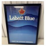 Labatt Blue framed advertising