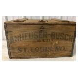 Anheuser Busch wood crate