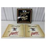 3 Yuengling metal beer signs