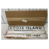 Goose Island Beer Co. metal sign w/box