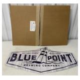 Blue Point Brewing Co. metal sign w/ box