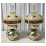 (2) Plastic Budweiser Lamps