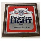 Plastic Budweiser Light Display Sign