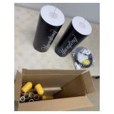 Yuengling Goal Post display w/ frisbees in box