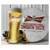 2015 Budweiser tin advertising sign