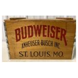 Budweiser Anheuser-Busch decorator wood crate