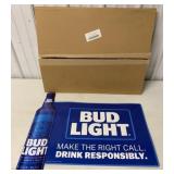 Bud Light metal sign with box