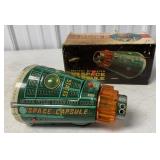 Japanese battery operated space capsule w/box