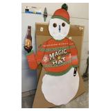 Magic Hat Snowman Standee in box