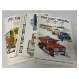 21 + 1962 Ford Truck brochures; 3 different