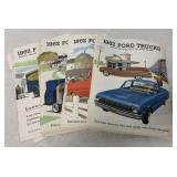 40+ 1962 Ford Truck brochures; 4 different