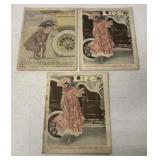 (3) 1907 & 1909 Life Automobile Issues