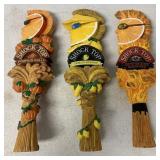 3 Shock Top beer tap handles