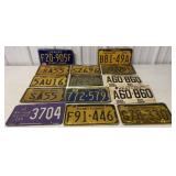 10+ Vintage License Plates-PA/Maryland/AAA
