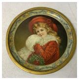 C. D. Kenny Co. metal Christmas plate