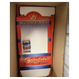 2003 Budweiser Holiday Stein display w/12 steins
