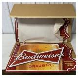 5 Pennsylvania Budweiser Draught signs in box
