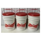 3 Budweiser Super Cooler Plus coolers