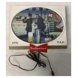 Budweiser on Tap lighted sign