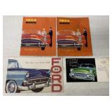 (4) Ford/Buick 1954/1955 Car Brochures