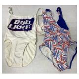 (2) Budweiser/Bud Light Womens Swimsuits
