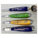 (4) Bud Light Tap Handles
