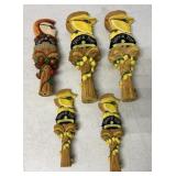 (5) Shock Top Beer Tap Handles