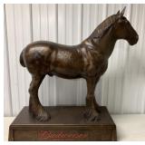 Resin Budweiser Clydesdale on Base