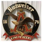 Resin Budweiser King of Beers Wall Hanging