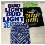 (5) Bud Light T-Shirts