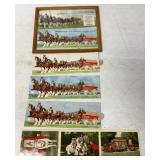 6 Budweiser post cards