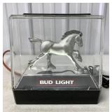 The Budweiser Light Clydesdale light up display