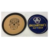 (2) Ballantine Ale & Oculto Beer Trays